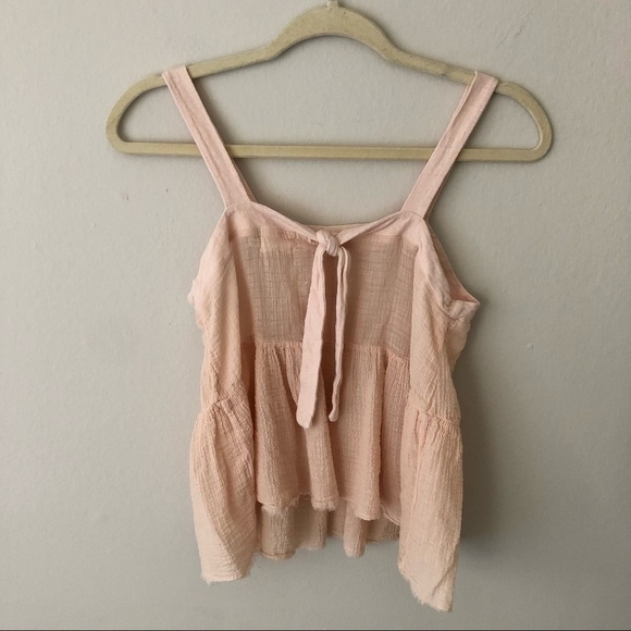 Nation Ltd Nation Ltd Giovana Tie-Back Tank in Pink Xs - Picture 8 of 9